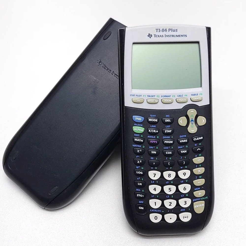 Texas Instruments TI-84 Plus Graphing Calculator Black With Cover